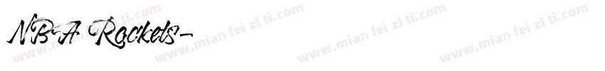 NBA Rockets字体转换